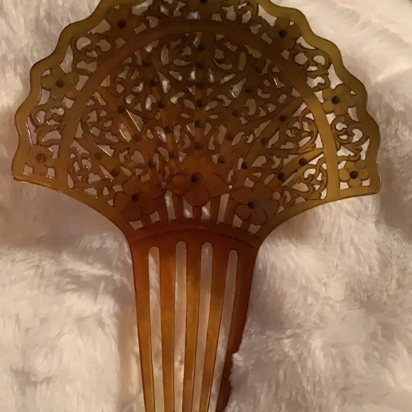 Vintage Celluloid Hair Comb. 🥰 - Picture 7 of 7